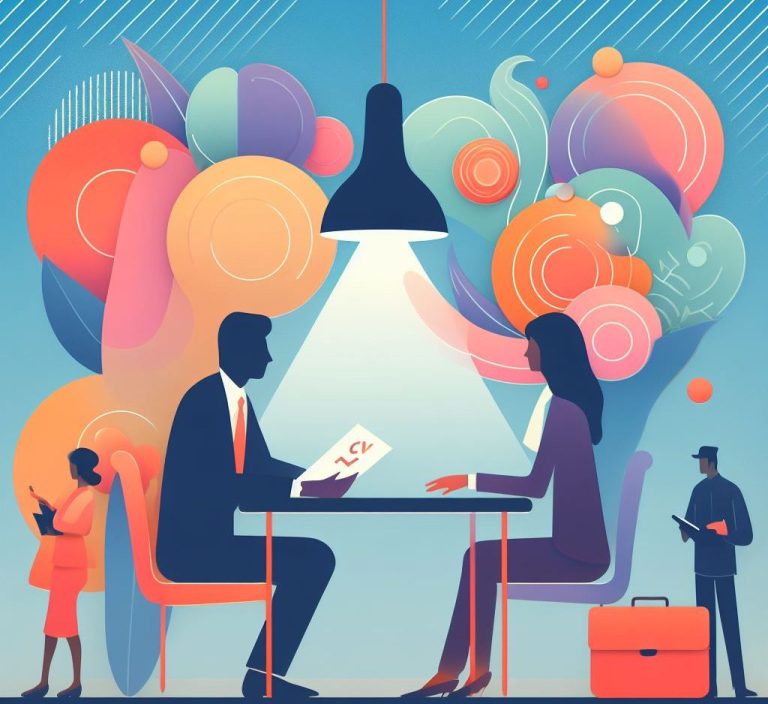 Mann schaut durch ein Rohr an einer Wand, um etwas zu hören oder zu sehen.